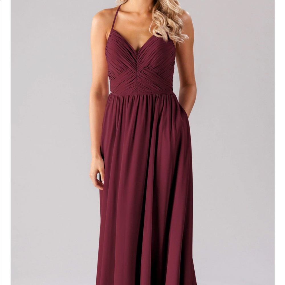Kennedy Blue Caitlin Bridesmaid dress size 2 in Bordeaux